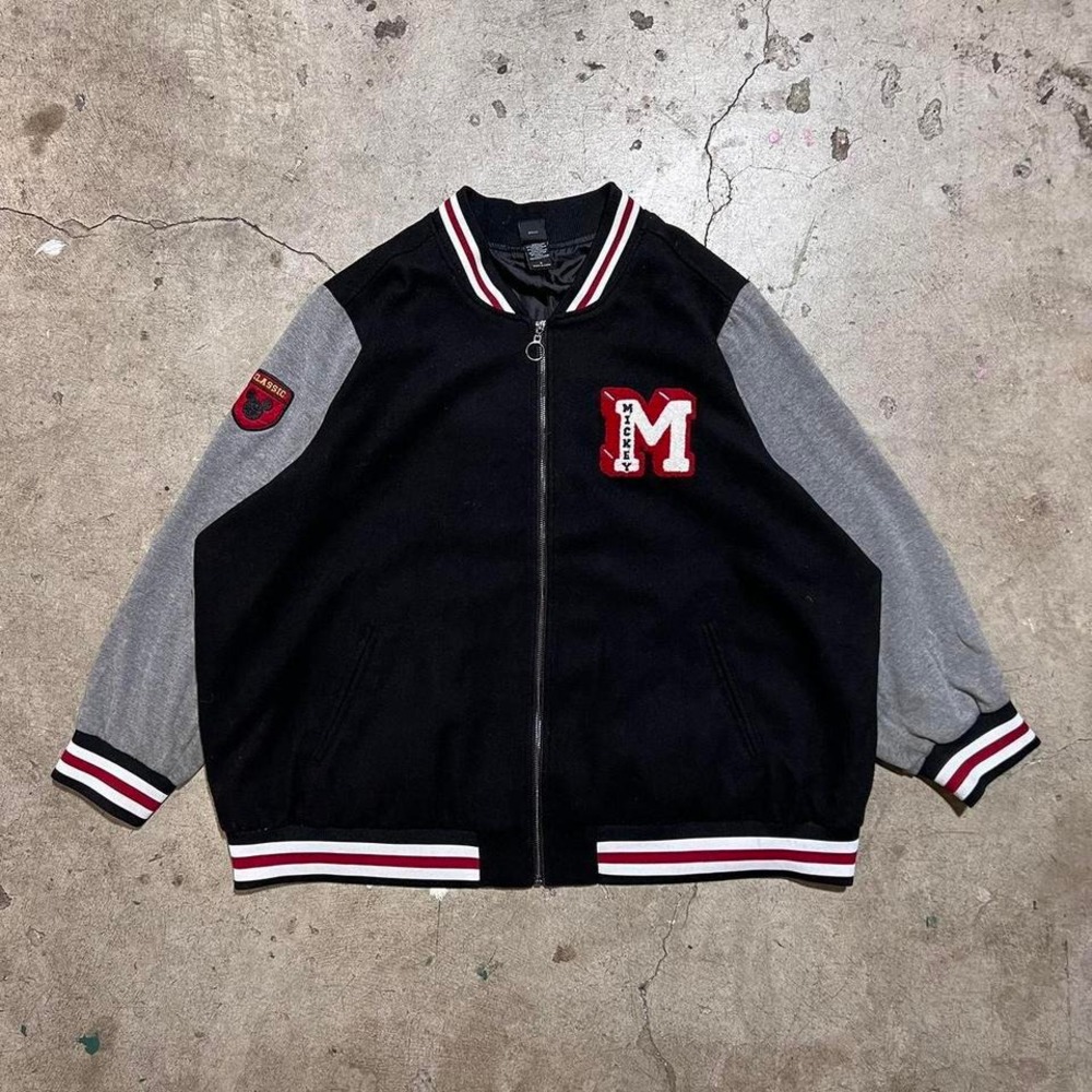 Disney Mickey Mouse Varsity Bomber Jacket Size Small